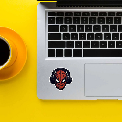 Spiderman Headphone Sticker