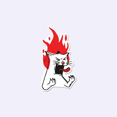 Angry Cat Sticker