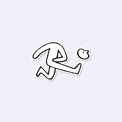 Kicking Head Sticker