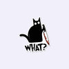 Danger Cat Sticker