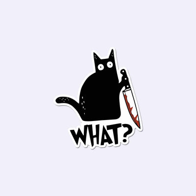 Danger Cat Sticker