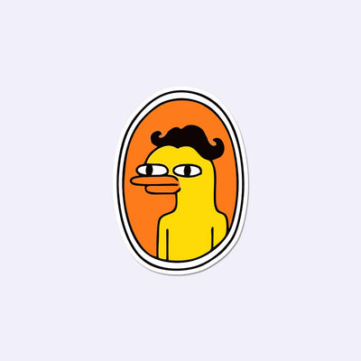 Nerd Duck Sticker