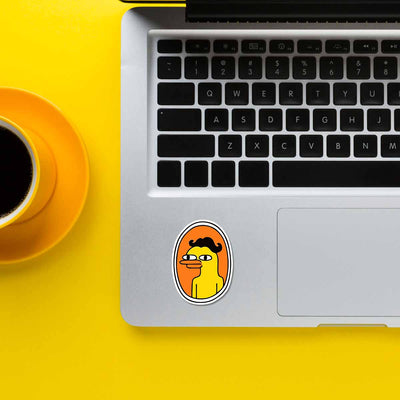 Nerd Duck Sticker