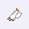 Lazy Goose Sticker