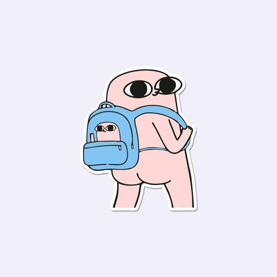 Backpack Guy Sticker