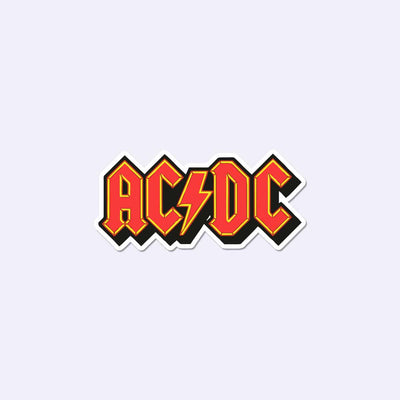 AC DC Sticker