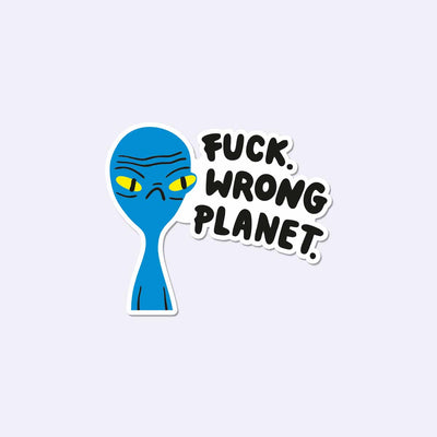 Wrong Planet Sticker