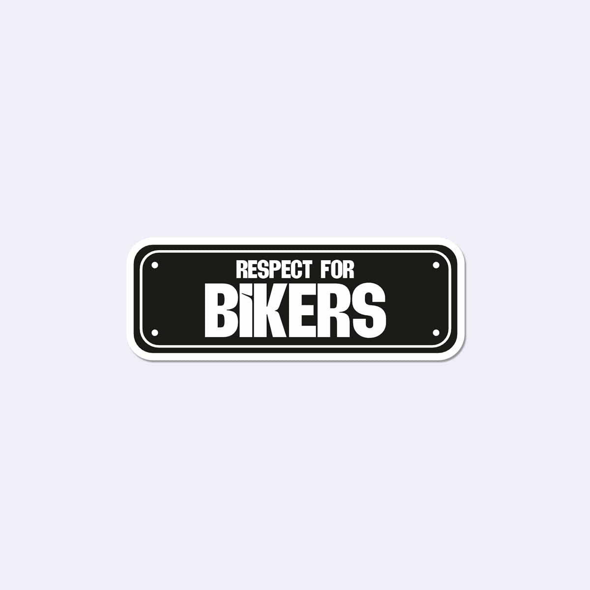 Respect Biker Sticker