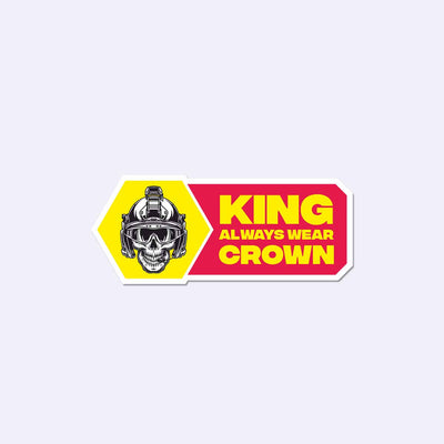 Crown Biker Sticker