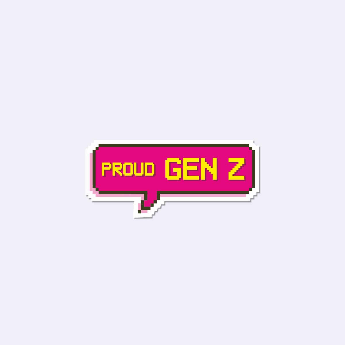 Proud Gen-Z Sticker – Phorba