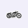 RE 350 Biker Sticker