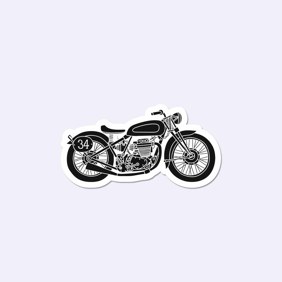 RE 350 Biker Sticker