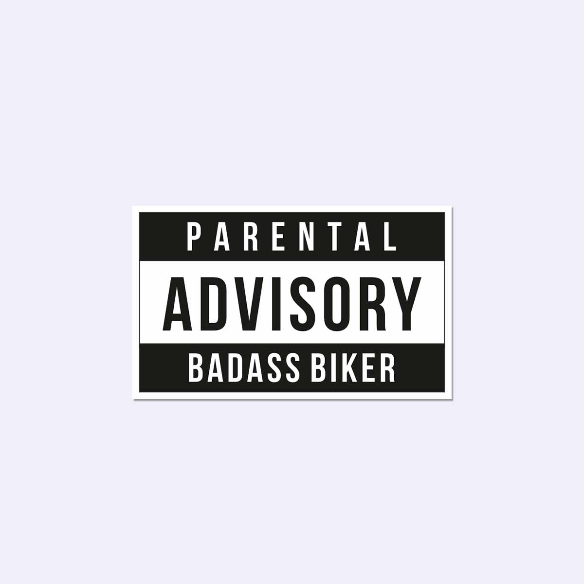 Badass Biker Sticker