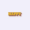 Happy Sticker