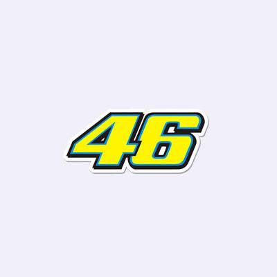 46 Moto GP Biker Sticker