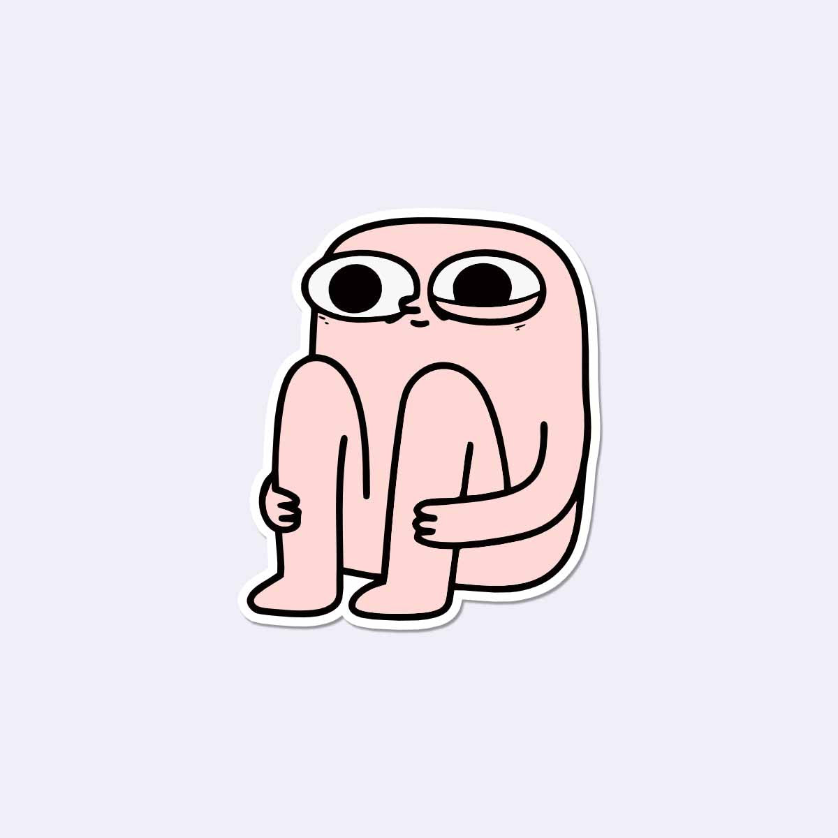 Sitting Sticker
