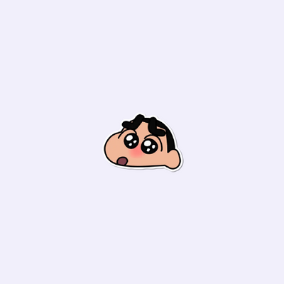 Blush Shinchan Sticker