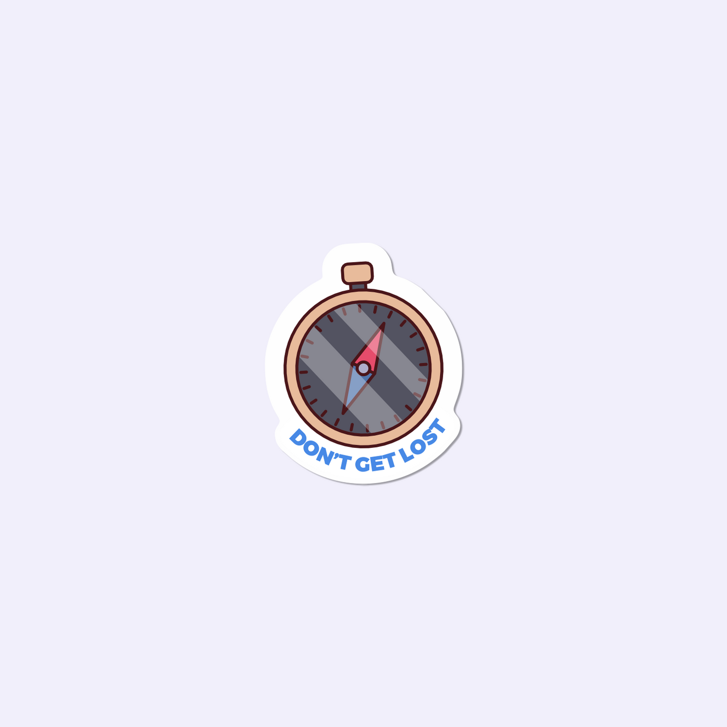 Compass Travel Sticker