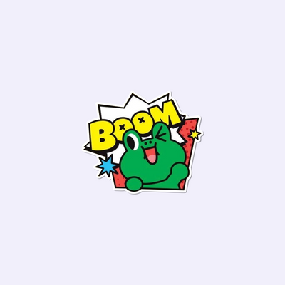 Cute frog Sticker