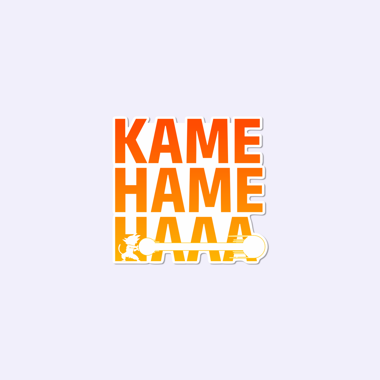 DBZ Kamehameha Sticker