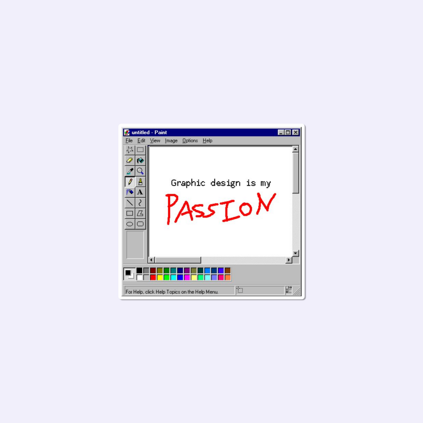Graphic Design Sticker