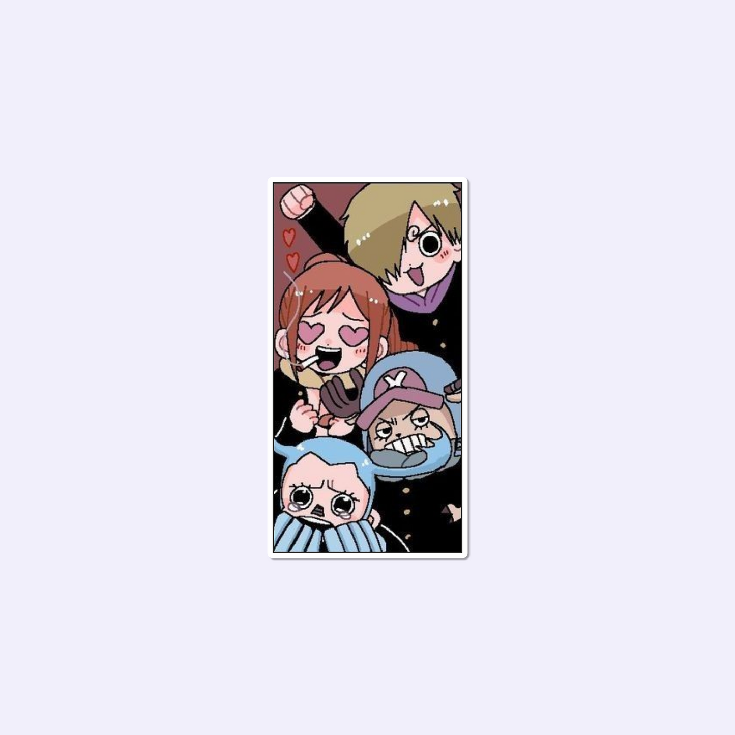Luffy and Gang Sticker