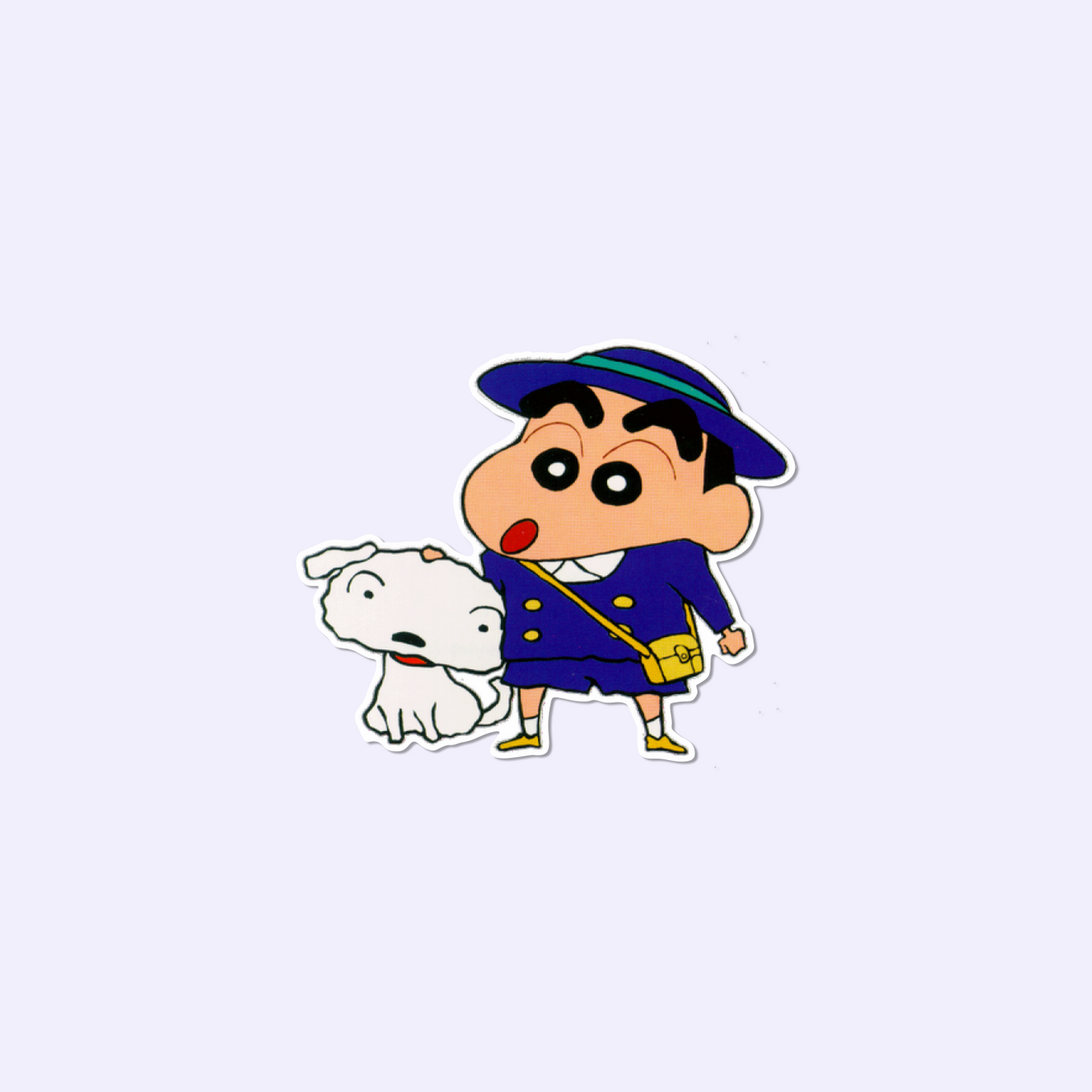 Shinchan And Shiro Sticker