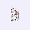 Spiderman BW Sticker