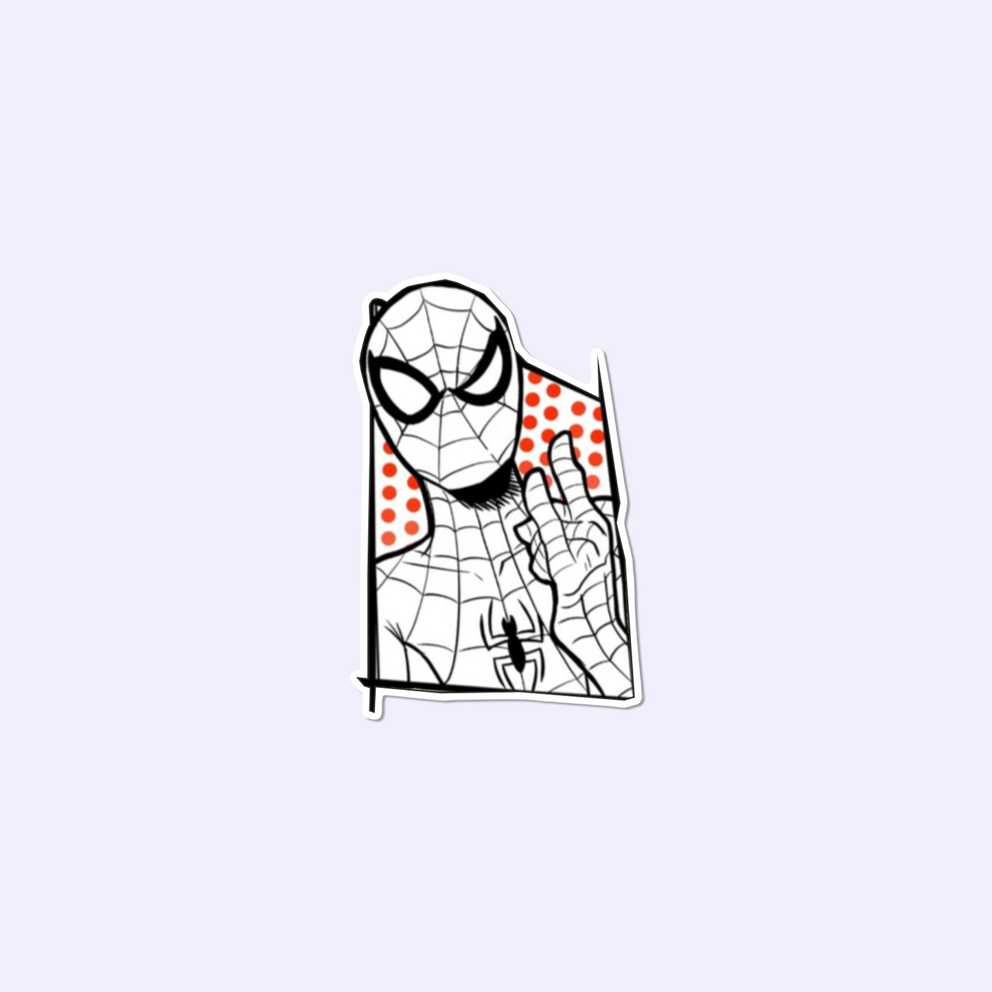 Spiderman BW Sticker