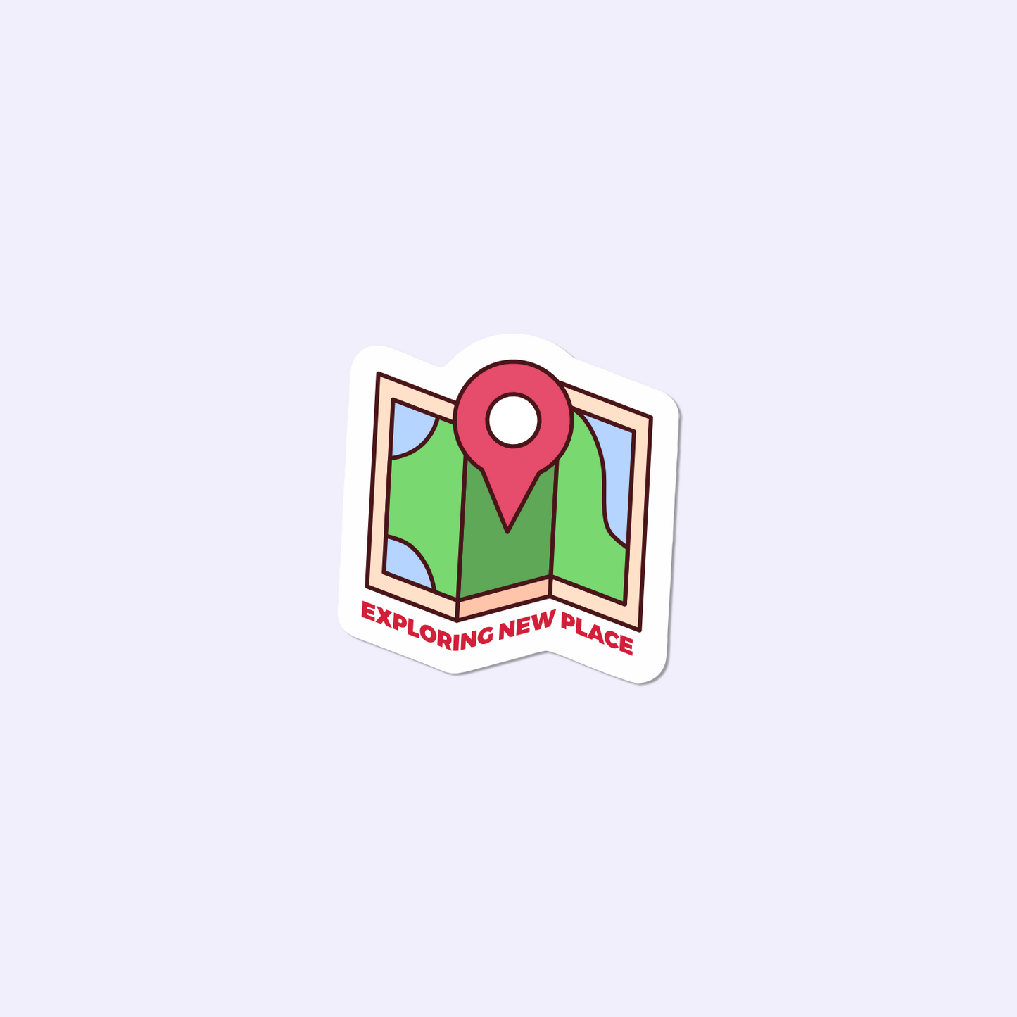Travel Map Sticker