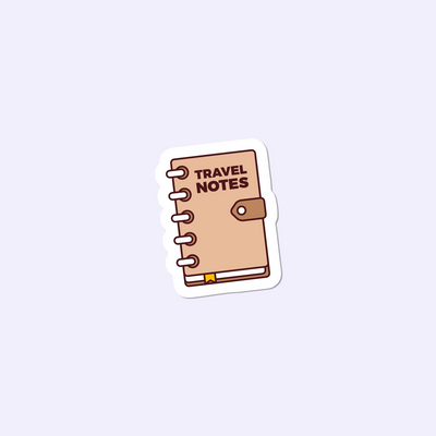 Travel Note Sticker